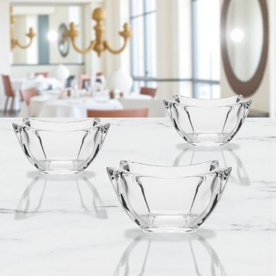 Jogo de bowl para sobremesa em cristal L'Hermitage Noble 6 peças: Brilho e elegância em cada porção