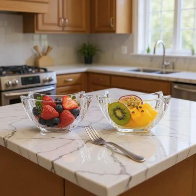 Jogo de bowl para sobremesa em cristal L'Hermitage Noble 6 peças: Brilho e elegância em cada porção