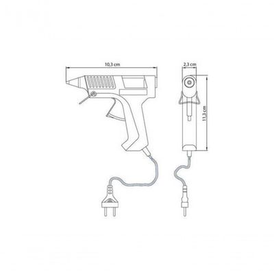Pistola Elétrica Tramontina Para Cola Quente 10-12 W Com Corpo Injetado
