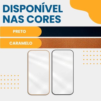 Espelho Orgânico Decorativo Retangular Grande Moderno Sala Quarto Banheiro Caramelo