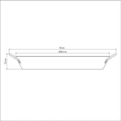 Paellera Tramontina Loreto Alumínio 38cm 5,4l Grafite