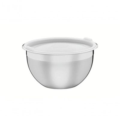 Recipiente Tramontina Cucina Em Inox Com Tampa Plástica Preparar E Servir 20cm 3 Litros