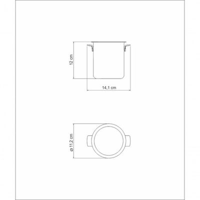 Balde Para Gelo Tramontina Cosmos Com Acabamento Fosco 10cm 0,9 Litros