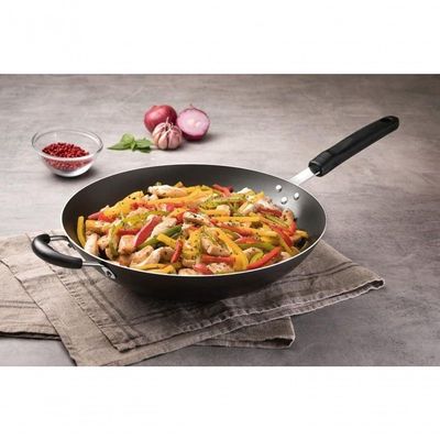 Wok Tramontina Loreto 32cm Antiaderente Com Cabo Grafite