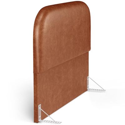 Cabeceira Cama Box Queen 160cm Orgânica Lanna W01 Couríssimo Camel - Lyam Decor
