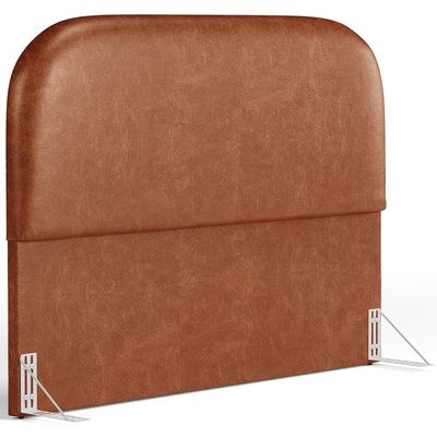 Cabeceira Cama Box Queen 160cm Orgânica Lanna W01 Couríssimo Camel - Lyam Decor