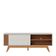 Rack Bancada Otawa Off White Freijó Com Mesa De Centro Jeri Freijó Off White - Colibri