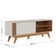 Rack Bancada Otawa Off White Freijó Com Mesa De Centro Jeri Freijó Off White - Colibri