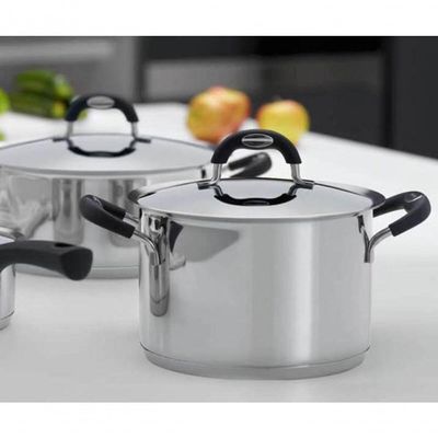 Caldeirão Tramontina Duo Silicone 24cm Em Aço Inox
