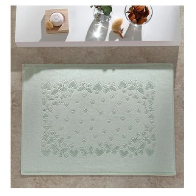 Toalha Piso Romance 70x50cm Dohler Verde