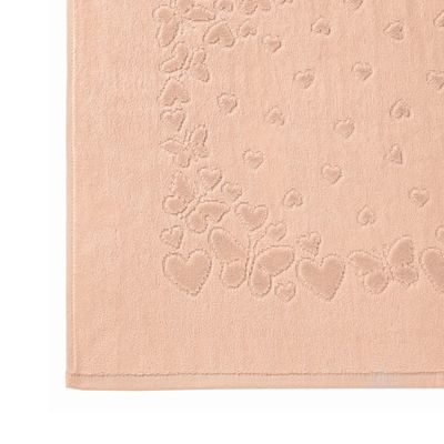 Toalha Piso Romance 70x50cm Dohler Bege