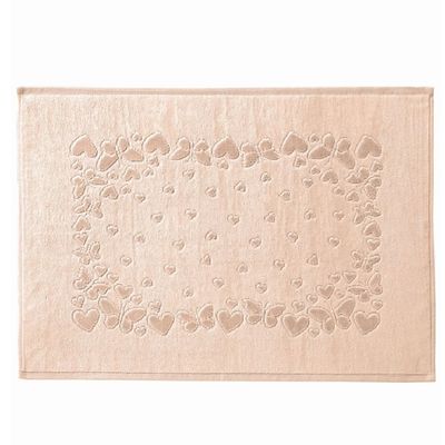 Toalha Piso Romance 70x50cm Dohler Bege