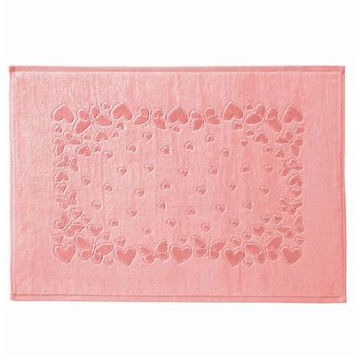 Toalha Piso Romance 70x50cm Dohler Rose
