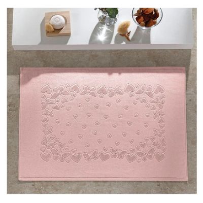 Toalha Piso Romance 70x50cm Dohler Rosa