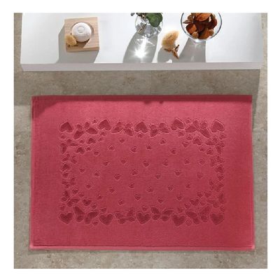 Toalha Piso Romance 70x50cm Dohler Rosa