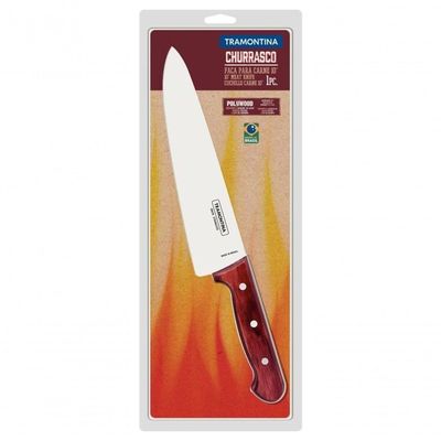 Faca Para Carne Tramontina 10 Polywood Vermelho