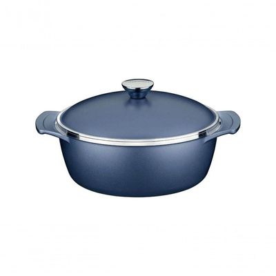 Caçarola Tramontina Lyon Em Alumínio Com Revestimento Starflon Azul Elementar 24cm