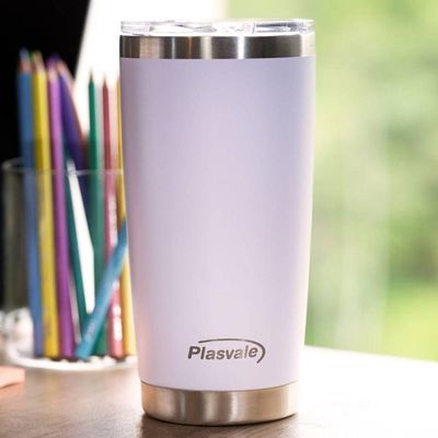 Copo Térmico Com Tampa Plasvale Branco