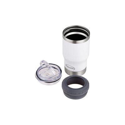 Copo Térmico Com Tampa Porta Latas E Long Neck Branco