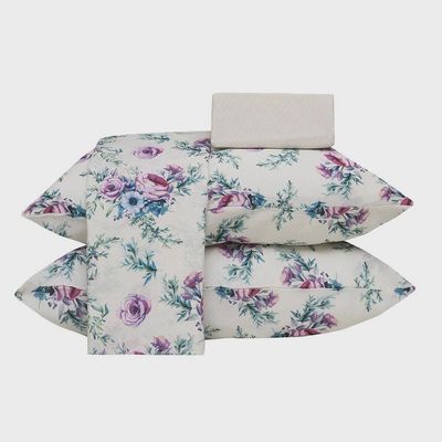 Jogo de Cama Queen Duplo 250x240cm Alana 140F Realce Premium