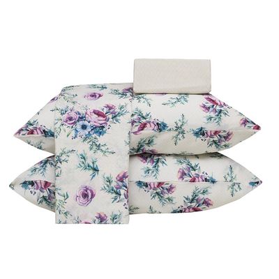 Jogo de Cama Queen Duplo 250x240cm Alana 140F Realce Premium