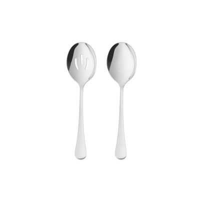Colher Servir e Vazada Servir Salada Jogo Aço Inox