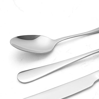 Colher de Sobremesa Inox Talheres Buffet Restaurante Jogo 6un