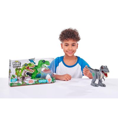 Dinossauro Robo Alive Ataque do T-Rex - Cinza