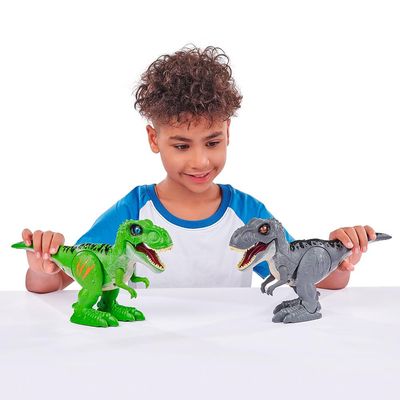 Dinossauro Robo Alive Ataque do T-Rex - Cinza