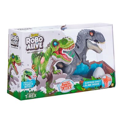 Dinossauro Robo Alive Ataque do T-Rex - Cinza