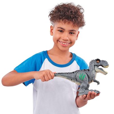 Dinossauro Robo Alive Ataque do T-Rex - Cinza