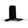Coifa De Parede 90cm Vidro Curvo Duto Slim Fogatti Black 220V