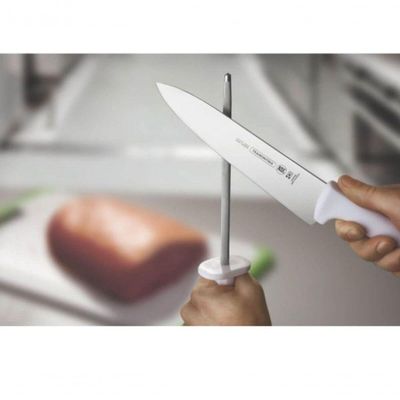 Faca Para Carne 12 Tramontina Profissional Com Lâmina Em Aço Inox E Cabo Em Polipropileno Branco