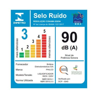 Liquidificador Philco Inox Filter 900W Preto 220V