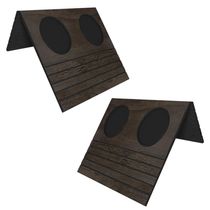 Kit 02 Esteiras Bandeja Com Suporte Para Copos Para Sofá MDF Tabaco - Gran Belo