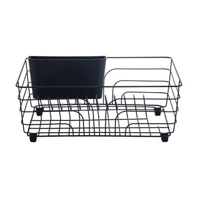Escorredor de Louça 10 Pratos com Porta Talheres Preto