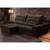 Sofá Retrátil Reclinável Para Sala 4 Lugares 290cm Nebrasca F04 Veludo Marrom Escuro - Lyam Decor