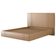 Cama Queen Flutuante Com Cabeceira 160cm Astra S04 Couríssimo Bege - Lyam Decor
