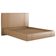 Cama Queen Flutuante Com Cabeceira 160cm Astra S04 Couríssimo Bege - Lyam Decor