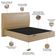 Cama Queen Baú Flutuante Com Cabeceira 160cm Spazio S04 Couríssimo Bege - Lyam Decor