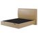 Cama Queen Baú Flutuante Com Cabeceira 160cm Spazio S04 Couríssimo Bege - Lyam Decor