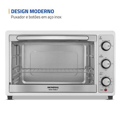 Forno Elétrico 52L Grand Family II Mondial Branco/Inox 1800w FRN-52-W 220V