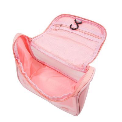Necessaire Feminina Viagem Gancho Mala Organizadora Pendurar Rosa