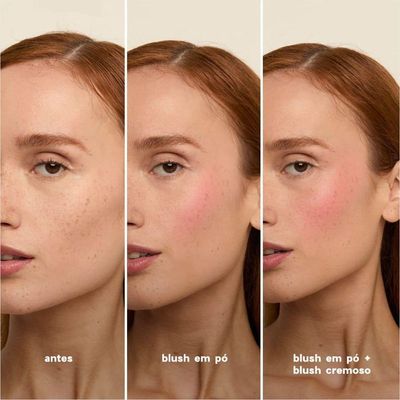 Oceane Edition Duo Blush Cremoso E Em Pó Punch Paint Rosa Pink 10,2g