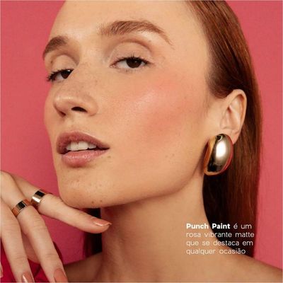 Oceane Edition Duo Blush Cremoso E Em Pó Punch Paint Rosa Pink 10,2g