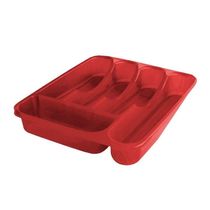 Porta Talheres Plasvale Vermelho