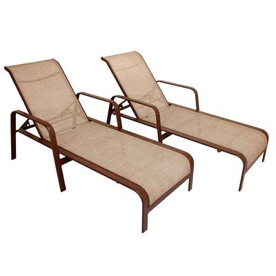 Kit Completo De Móveis Para Piscina Modelo Lótus Marrom Capuccino