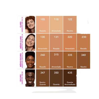 Ruby Kisses Base Fluida Skin Tint Efeito Natural 30ml Cor: 240
