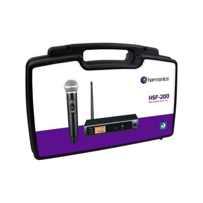 Microfone Sem Fio Harmonics Hsf-200 Simples