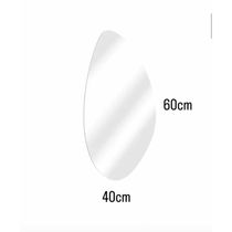 Kit 2 Espelhos Orgânico Com Led Branco 60x40 Com Bateria Branca